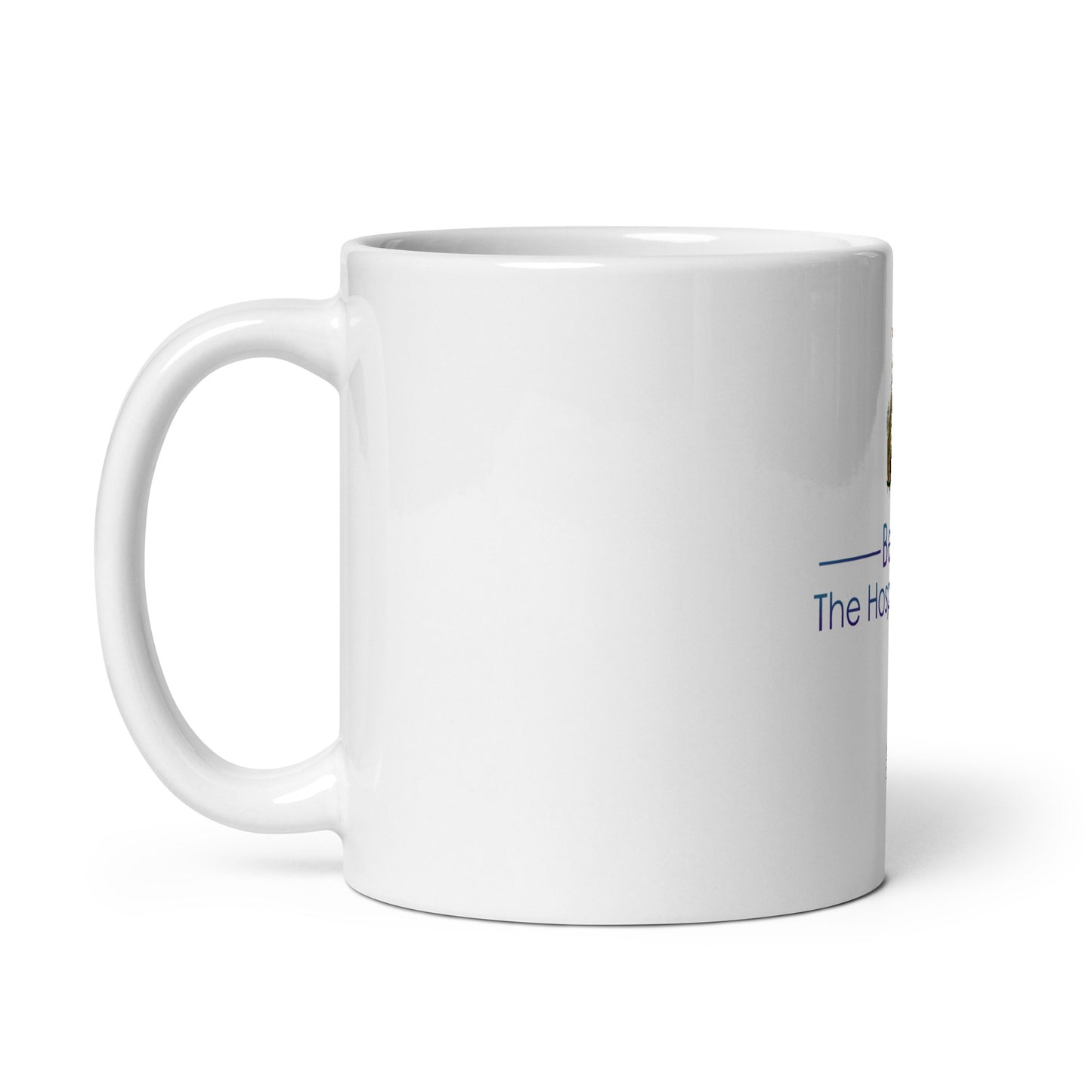 Bella White Glossy Mug